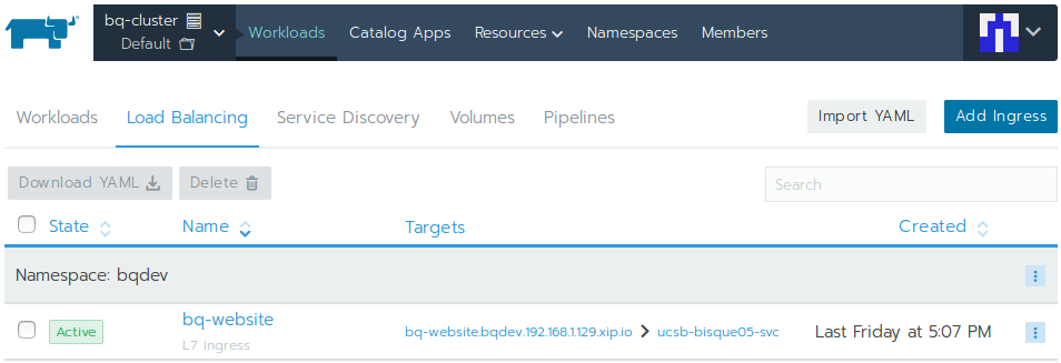 Ingress Ctrl dashboard 