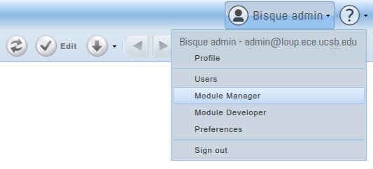 Module Manager Menu