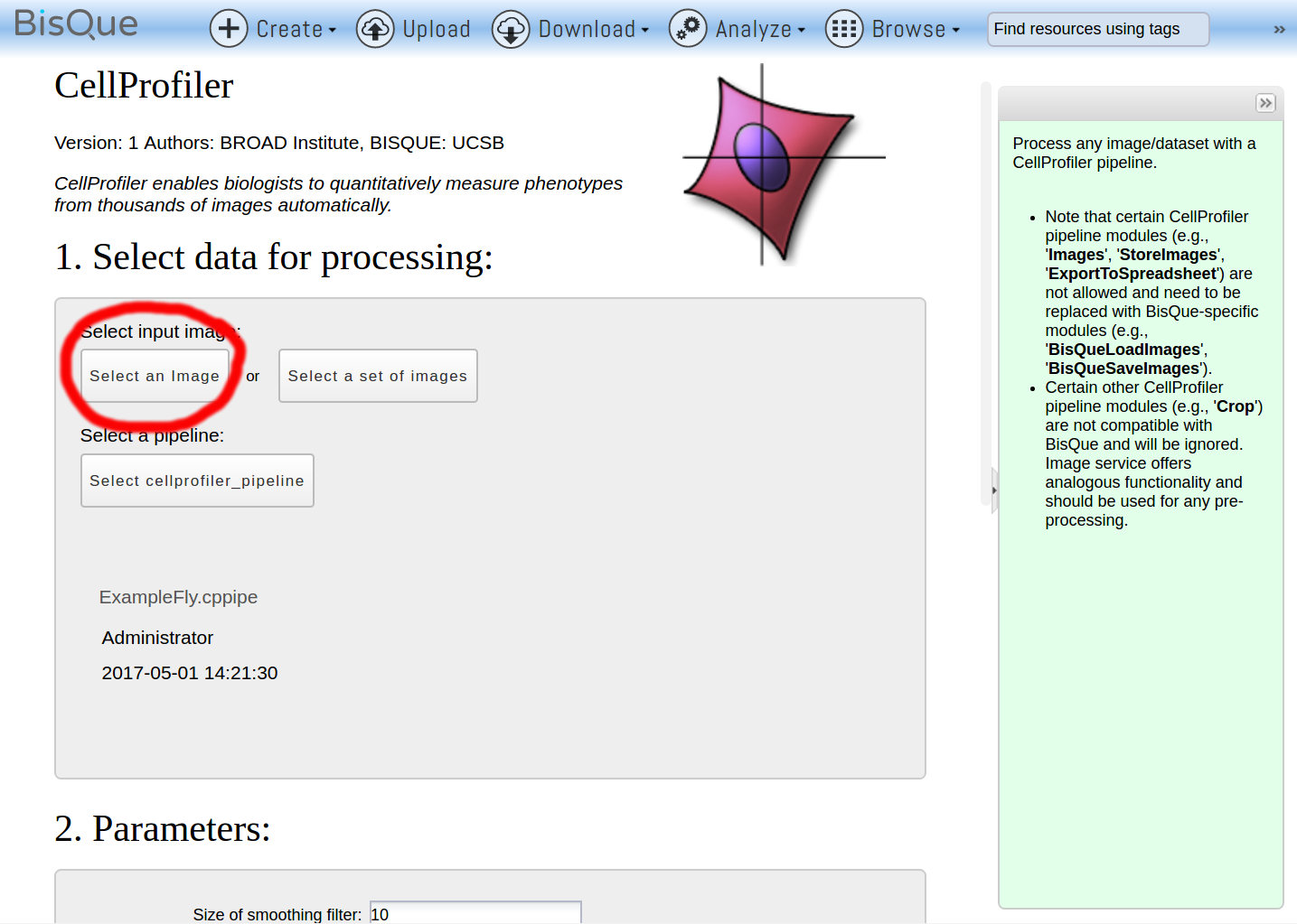 cellprofiler pipeline